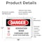 Signmission Renovation Work Contains Lead Do Not Enter Danger Sign, Vinyl Decal, 18in W x 12in L, 2PK OS-2PACK-DS-D-1218-L-1753 - alternate 4